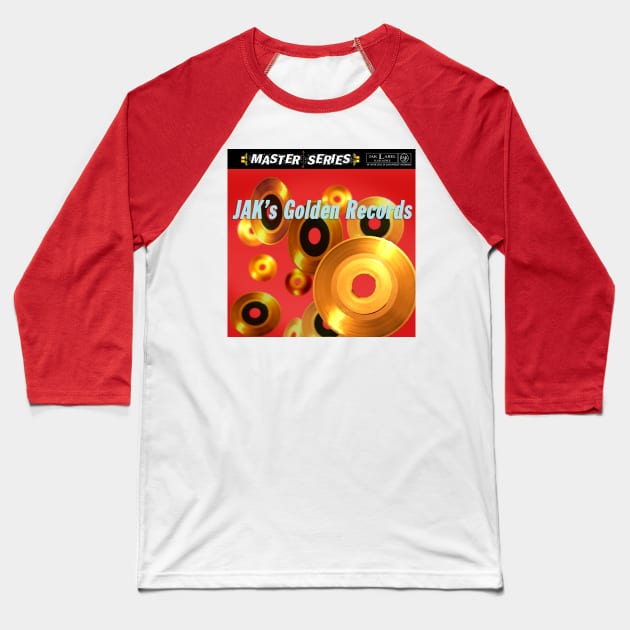 JAK's Golden Records Baseball T-Shirt by JAKMusic